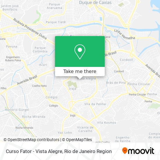 Curso Fator - Vista Alegre map