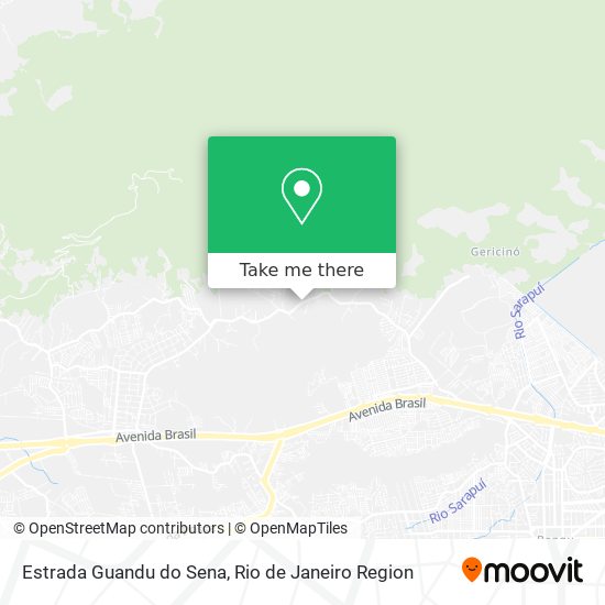 Estrada Guandu do Sena map