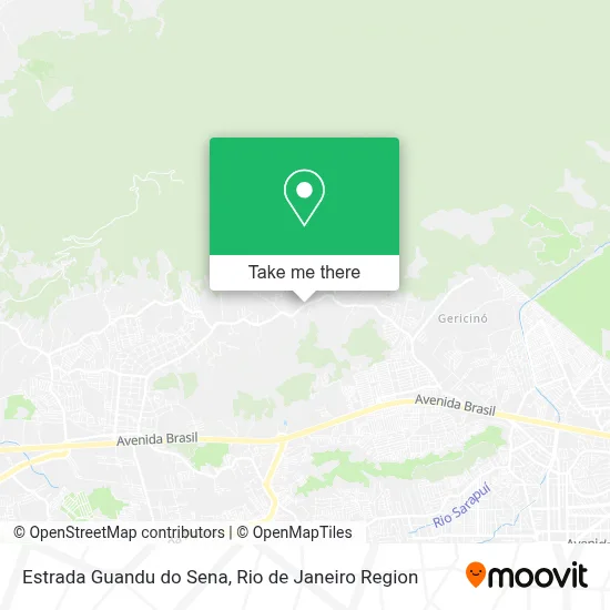 Estrada Guandu do Sena map