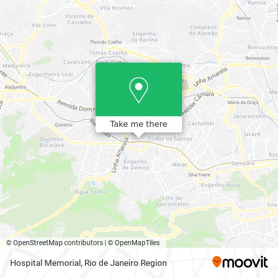 Hospital Memorial map