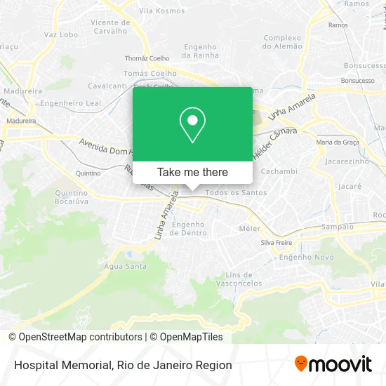 Hospital Memorial map
