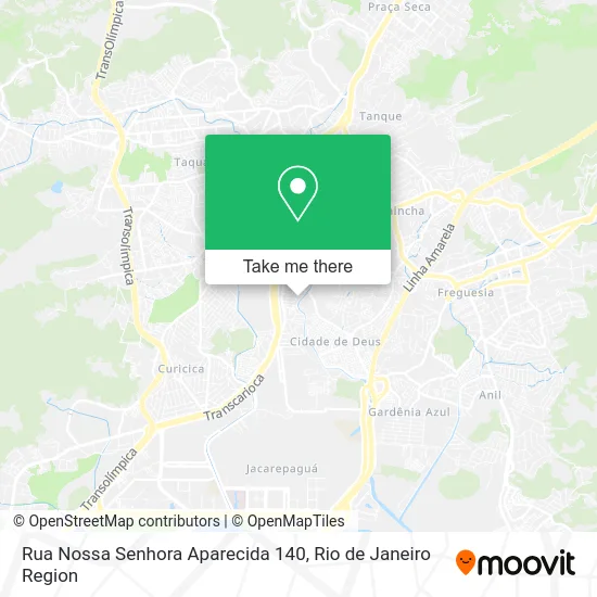Rua Nossa Senhora Aparecida 140 map
