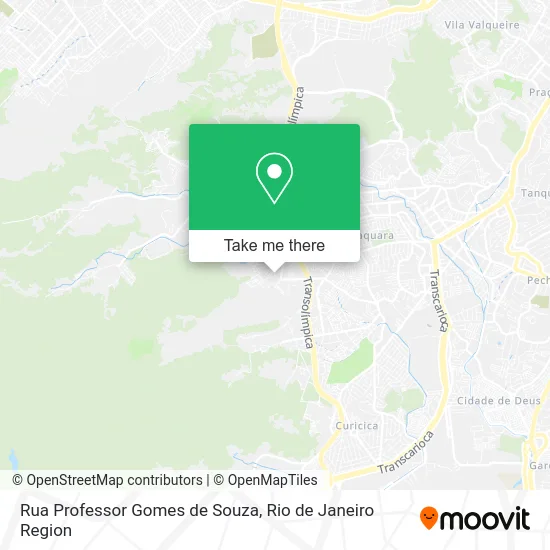 Rua Professor Gomes de Souza map