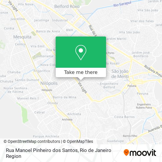 Mapa Rua Manoel Pinheiro dos Santos