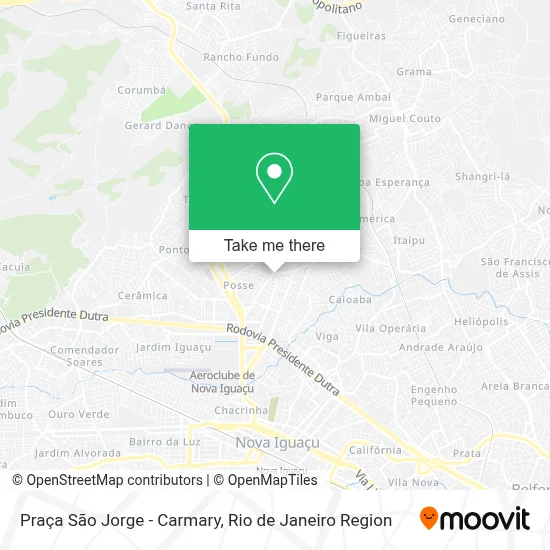Praça São Jorge - Carmary map