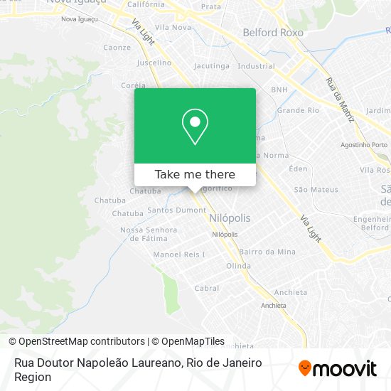 Mapa Rua Doutor Napoleão Laureano