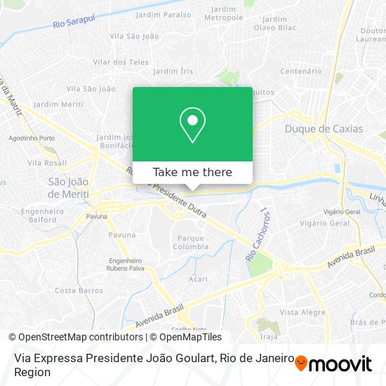 Via Expressa Presidente João Goulart map