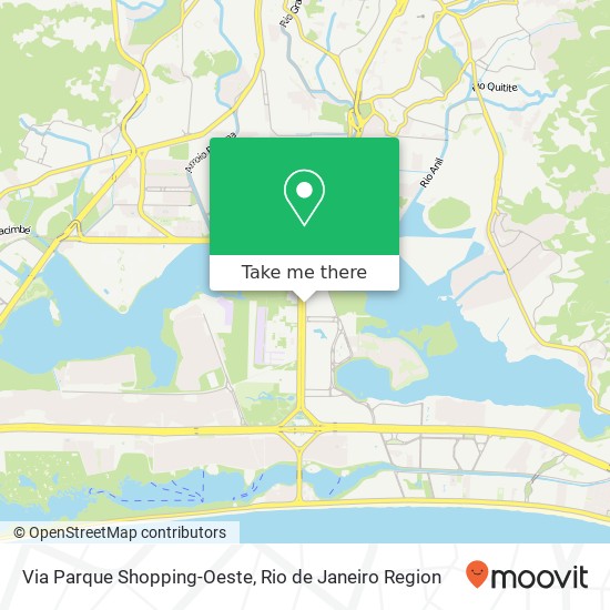 Mapa Via Parque Shopping-Oeste