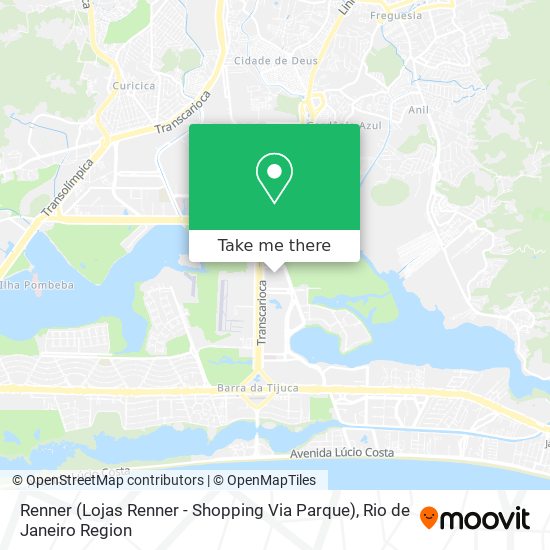 Mapa Renner (Lojas Renner - Shopping Via Parque)