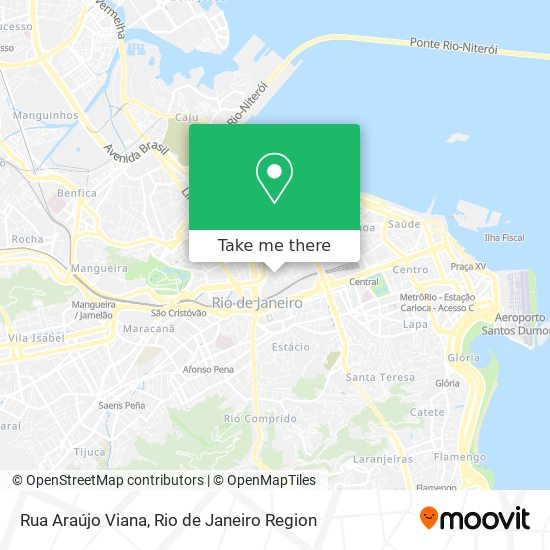 Mapa Rua Araújo Viana