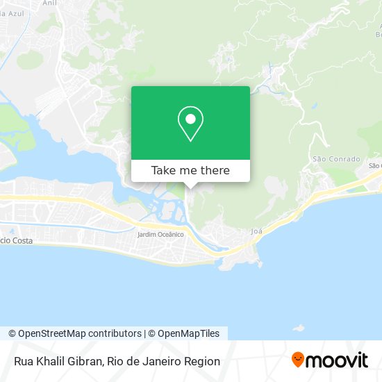 Rua Khalil Gibran map