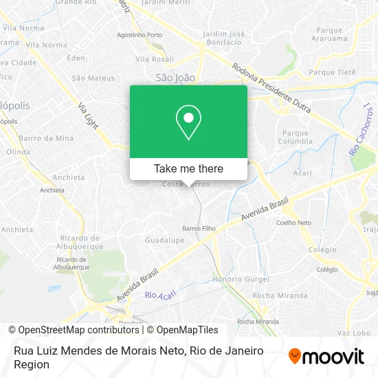 Rua Luiz Mendes de Morais Neto map