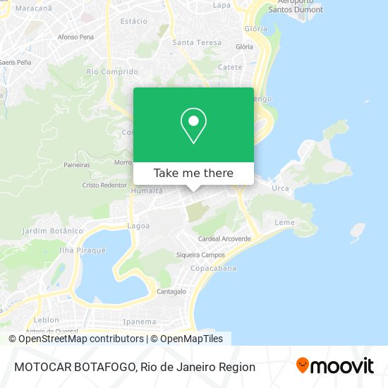 Mapa MOTOCAR BOTAFOGO