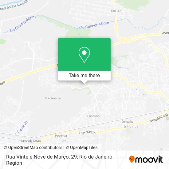 Rua Vinte e Nove de Março, 29 map