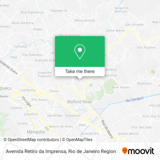 Avenida Retiro da Imprensa map