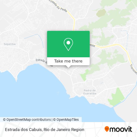 Mapa Estrada dos Cabuís