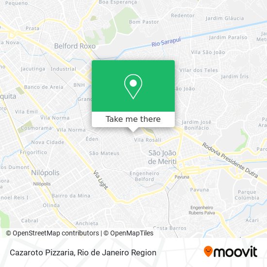 Cazaroto Pizzaria map