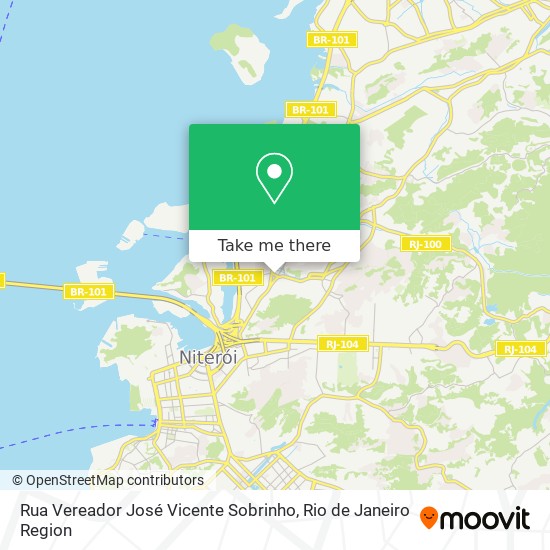 Rua Vereador José Vicente Sobrinho map