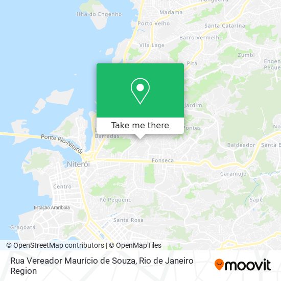 Mapa Rua Vereador Maurício de Souza