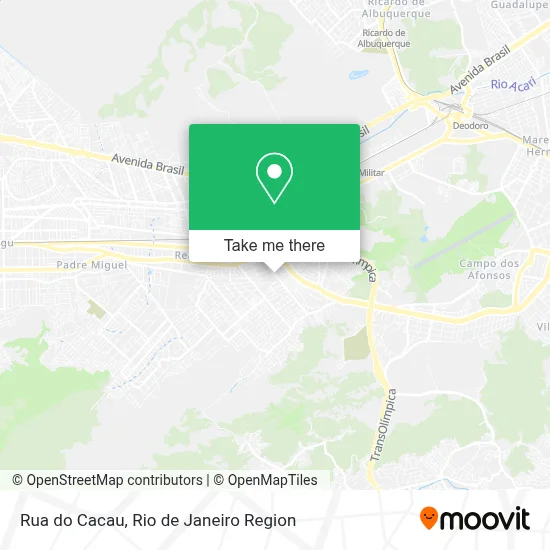 Rua do Cacau map