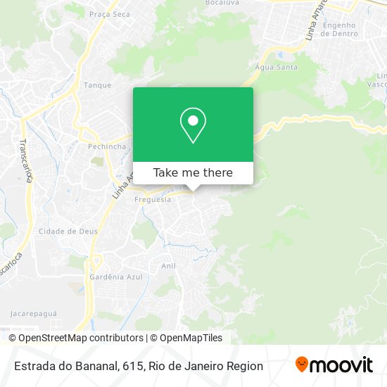 Estrada do Bananal, 615 map