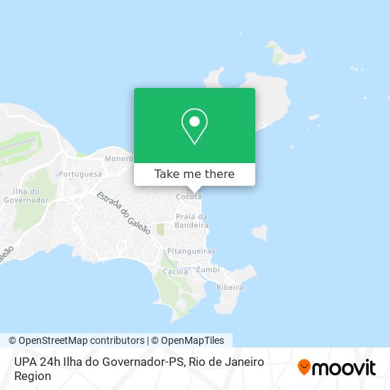 Mapa UPA 24h Ilha do Governador-PS