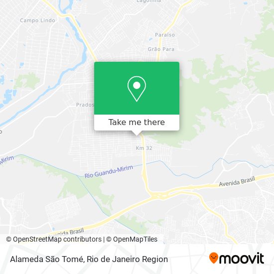Alameda São Tomé map