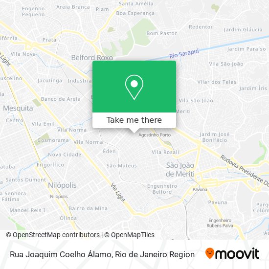 Mapa Rua Joaquim Coelho Álamo