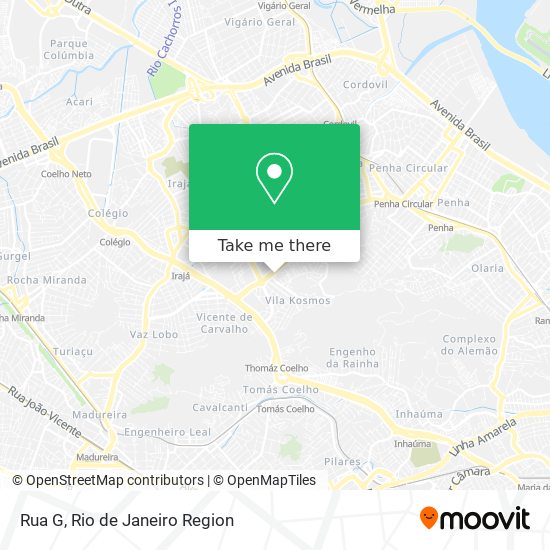 Mapa Rua G