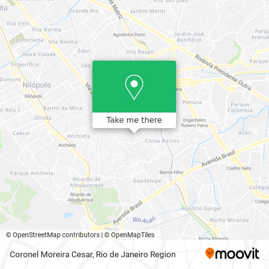 Coronel Moreira Cesar map