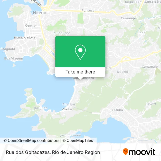 Rua dos Goitacazes map