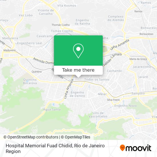 Mapa Hospital Memorial Fuad Chidid