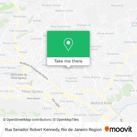 Rua Senador Robert Kennedy map