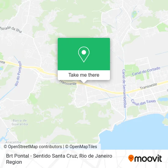 Brt Pontal - Sentido Santa Cruz map