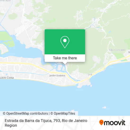 Estrada da Barra da Tijuca, 793 map