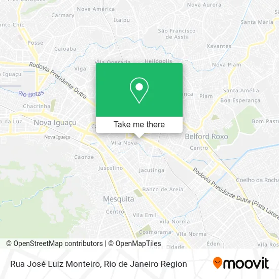 Rua José Luiz Monteiro map
