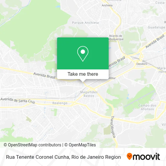 Rua Tenente Coronel Cunha map