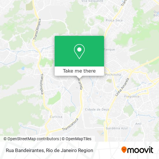 Mapa Rua Bandeirantes