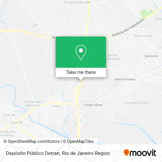 Depósito Público Detran map