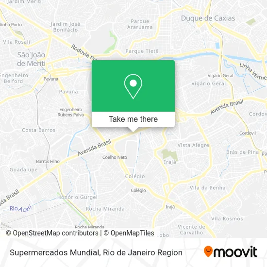Supermercados Mundial map