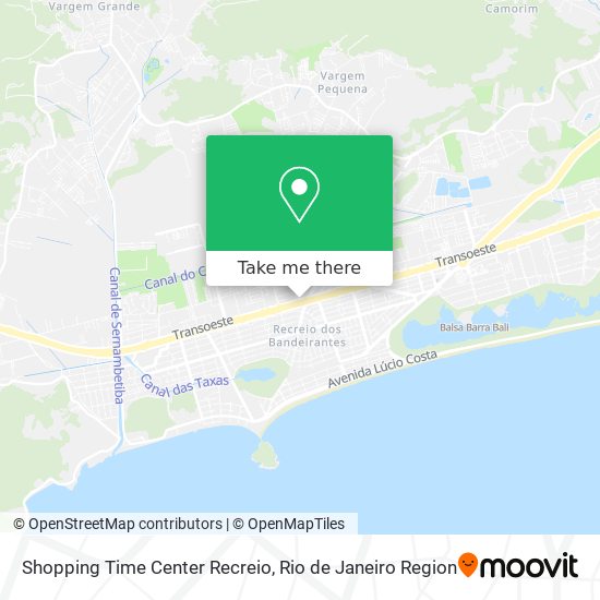 Shopping Time Center Recreio map