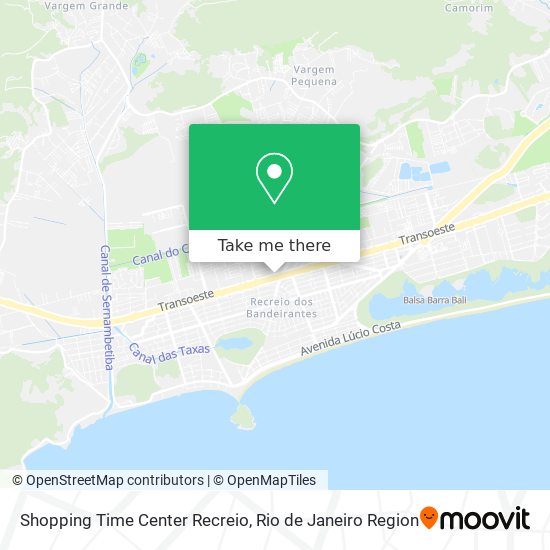 Mapa Shopping Time Center Recreio