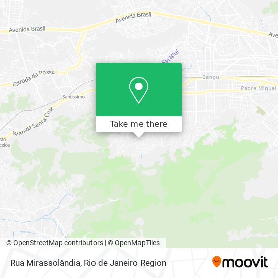 Rua Mirassolândia map