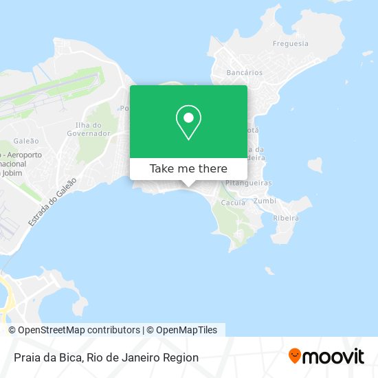 Mapa Praia da Bica