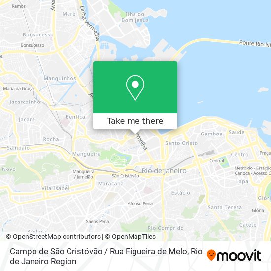 Mapa Campo de São Cristóvão / Rua Figueira de Melo