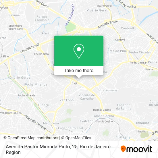 Avenida Pastor Miranda Pinto, 25 map