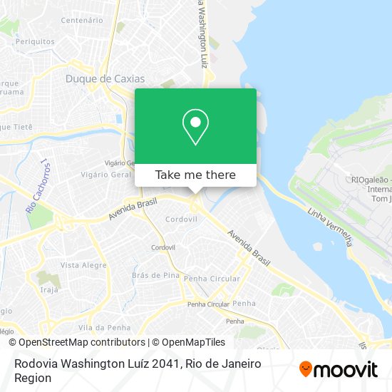 Mapa Rodovia Washington Luíz 2041