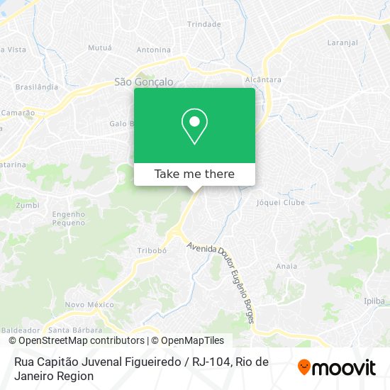 Mapa Rua Capitão Juvenal Figueiredo / RJ-104