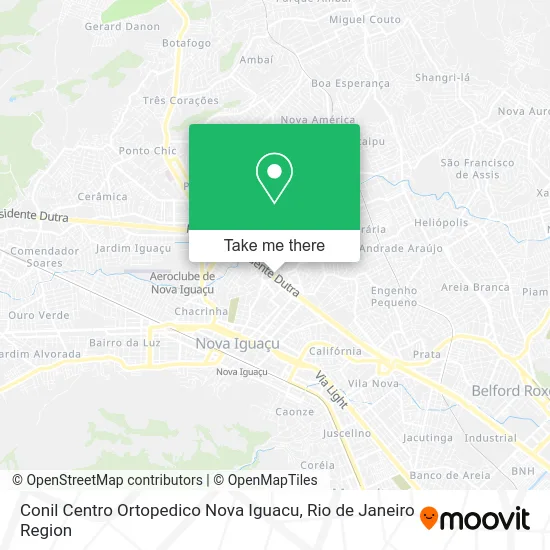Conil Centro Ortopedico Nova Iguacu map