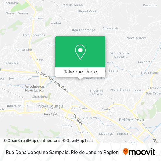 Rua Dona Joaquina Sampaio map